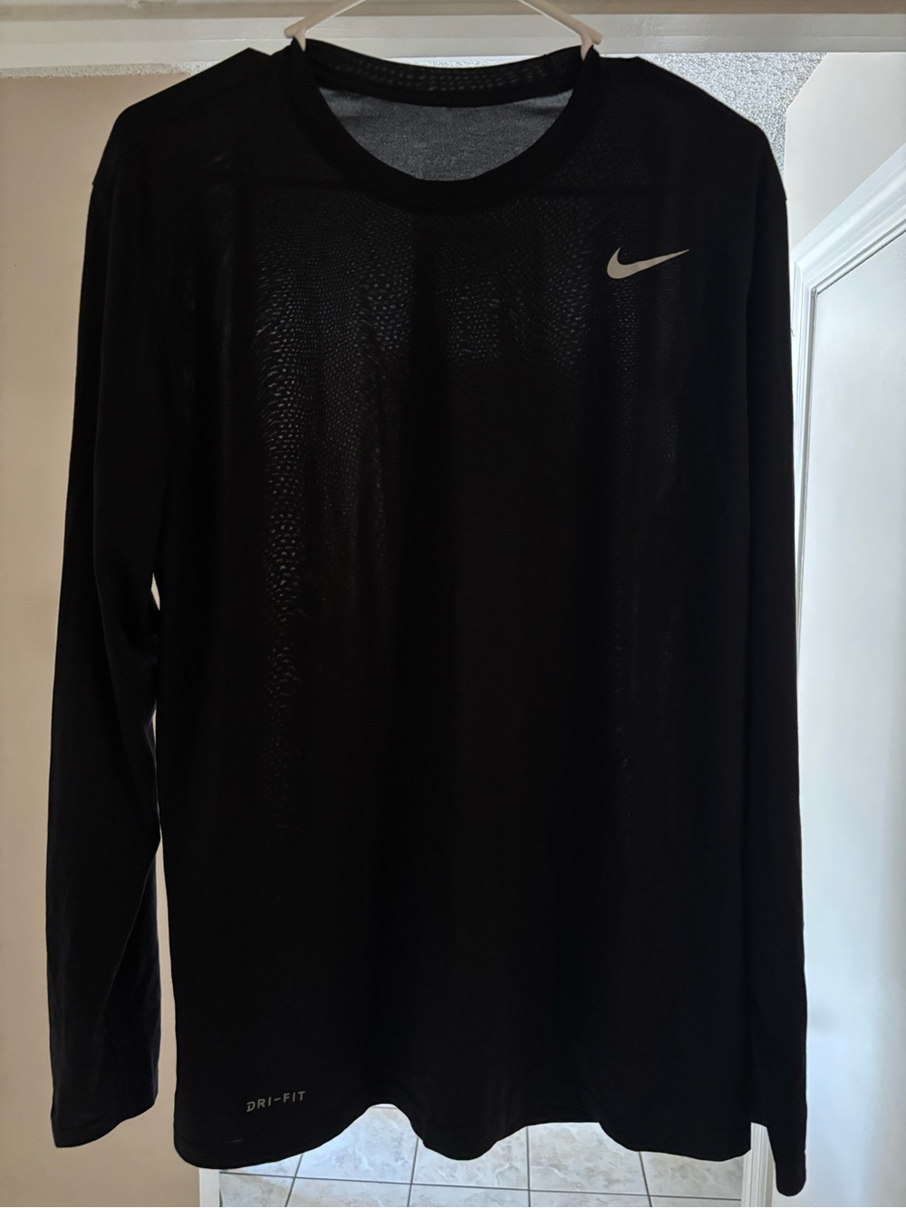 Nike Black Long Sleeve Dri-FIT Athletic Tee